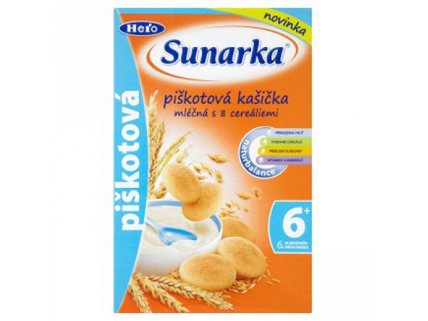 Sunarka молочная каша с 8 злаками 225 г